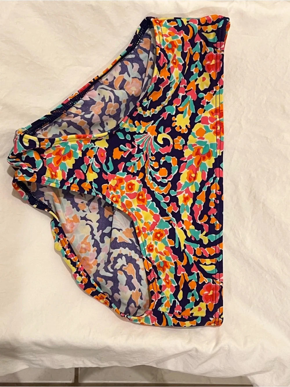 Lands End Kids Summer bundle-swim bottoms, Rash guard, beach coverup sz 10/12, 1